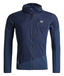 Mikina ORTOVOX Trace Hybrid Jacket Men's Deep Ocean